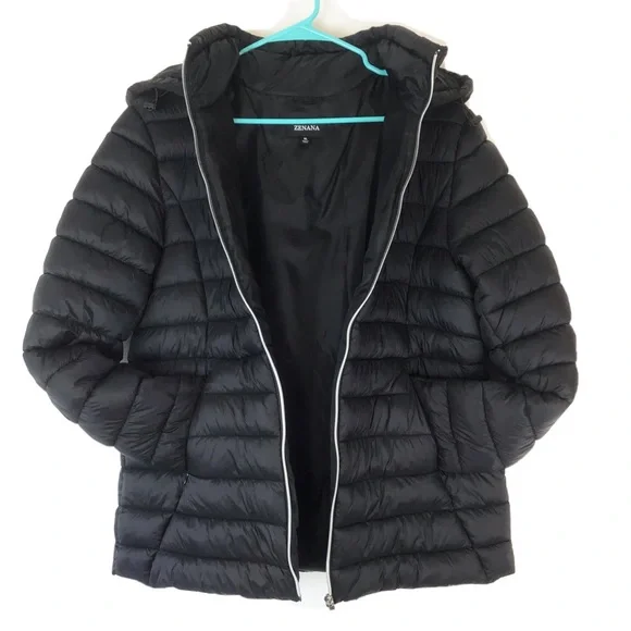 Women’s Black Puffer Jacket XL - Picture 1 of 13